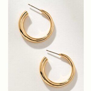 Anthropologie Small Metal Hoop Earrings